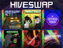 Tablet Screenshot of hiveswap.com